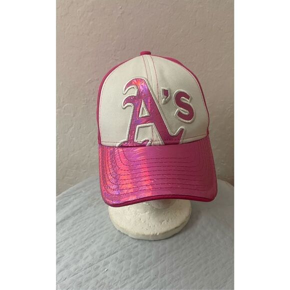 New Era A’s Oakland Baseball Adjustable Pink Hat - Picture 1 of 6